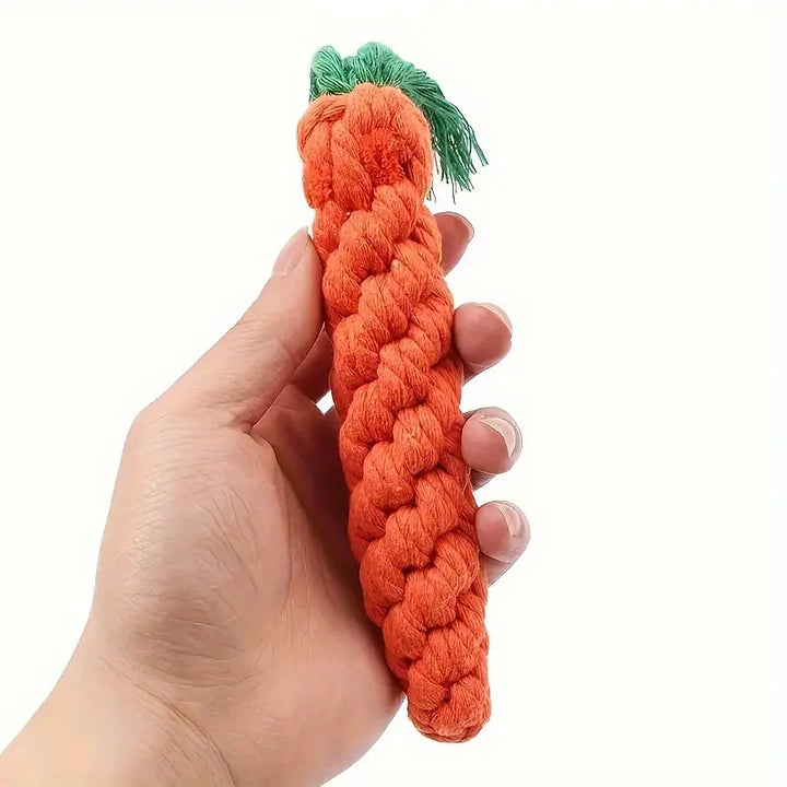 Durable Toy Carrot Cotton Rope